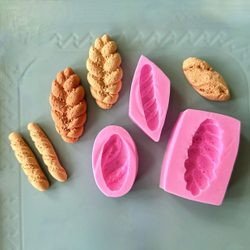 Молды силиконовые для творчества "Набор: Батон, Багет, Хала" / Форма для отливок из мыла, воска, гипса, эпоксидной смолы