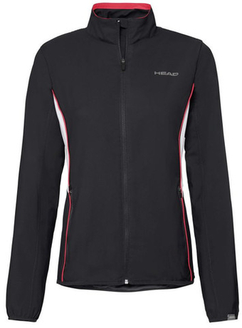Женская Кофта теннисная Head Club Jacket W - черный