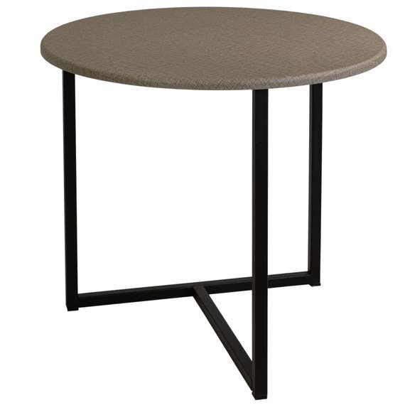 Стол журнальный BeautyStyle 27 текстиль темный/черный