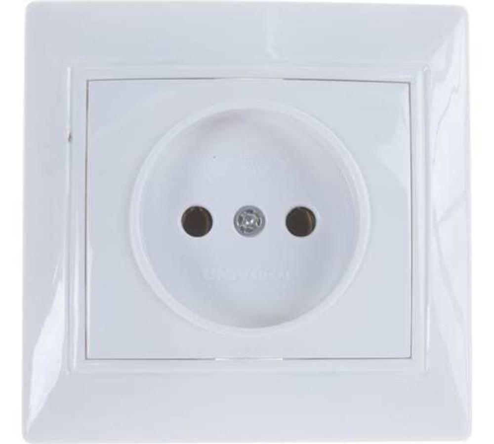 Розетка 1-местная СП б/з 16А 220В белая(Севиль) С0022