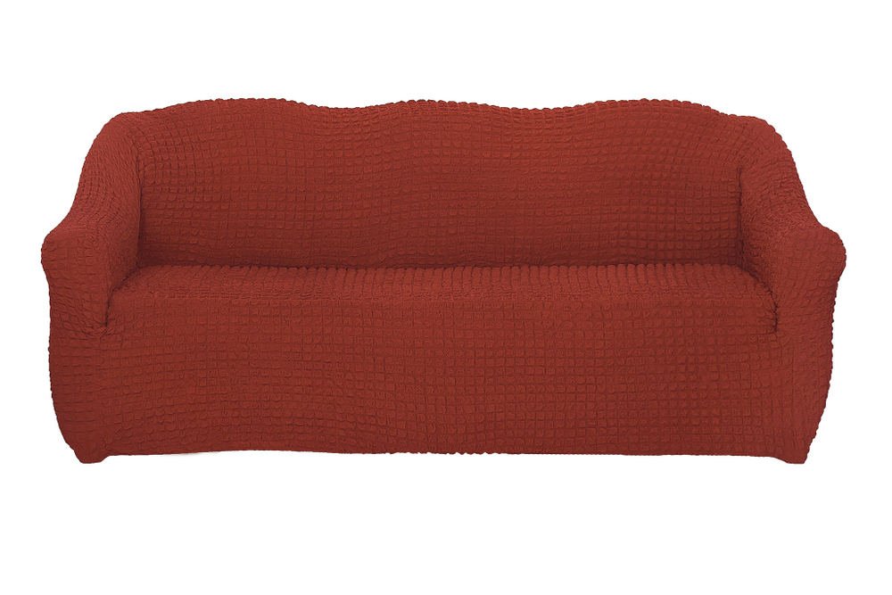 Чехол Модерн на 3-х местный диван, цвет Терракот