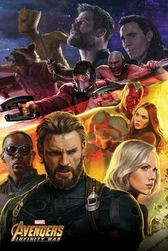Постер Мстители Война Бесконечности / Avengers Infinity War (Капитан Америка,Черная Вдова,Тор) PP34301