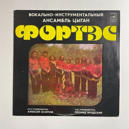 Винтажная виниловая пластинка LP Вокально Инструментальный Ансамбль Цыган Фортэс (СССР 1978)