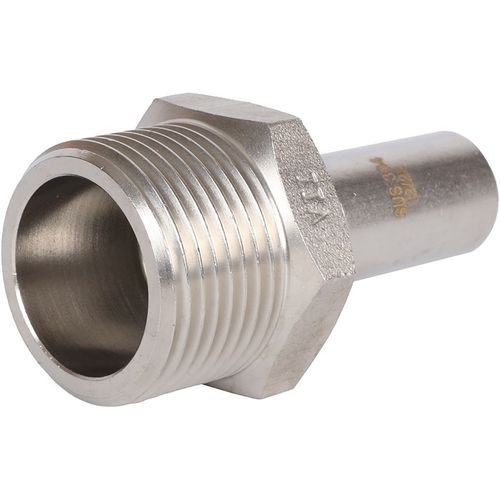 Вставка пресс Rommer 28x3/4" НР с наружной резьбой из нержавеющей стали (RSS-1024-002834)