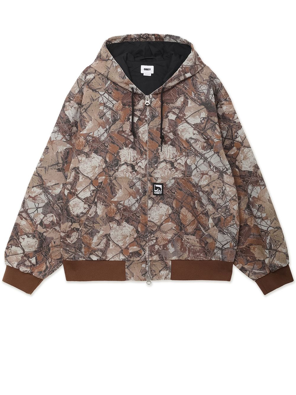 Куртка Джинсовая С Капюшоном Obey Glen Zip Up Jacket