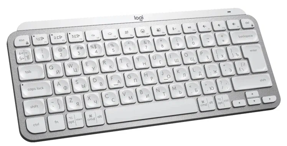 Беспроводная клавиатура Logitech MX Keys Mini серый, русская