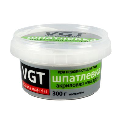 Шпатлевка по дереву VGT Экстра, акриловая, 0,3 кг, бук, ВГТ, 43999