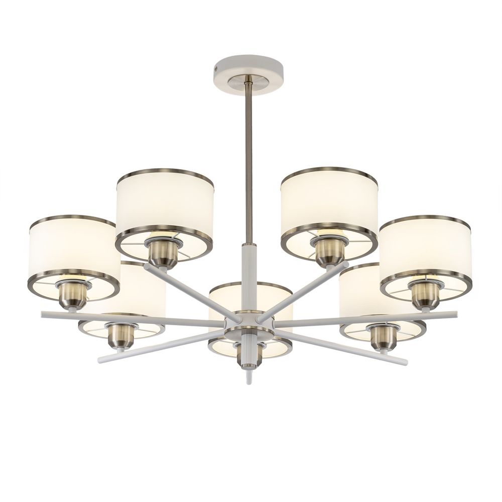 Citilux ALTON CL421272 Люстра на штанге с абажурами Белая