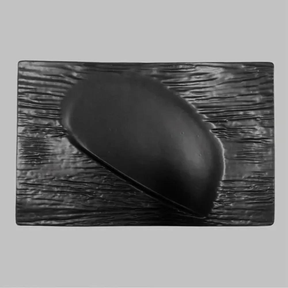 Блюдо прямоугольное 30*19 см Matsuyama Black фарфор P.L. Proff Cuisine [1]