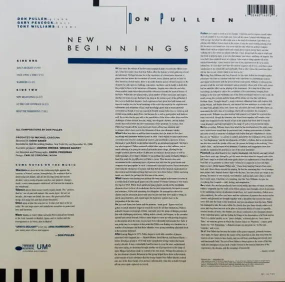 Don Pullen – New Beginnings - LP