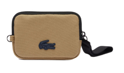 Gadżet Lacoste Neocroc Tennis Print Zipped Billfold - Бежевый