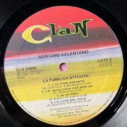 Винтажная виниловая пластинка LP Adriano Celentano La Pubblica Ottusita (Italy 1987)