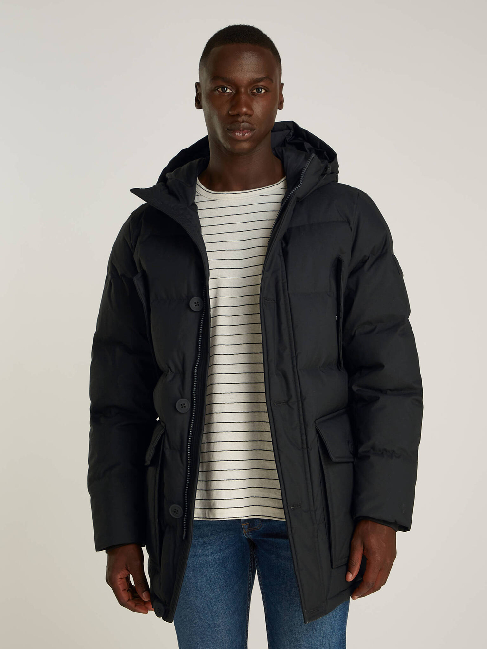 Пуховая куртка ROCKIE Tommy Hilfiger - черный(MW0MW37483)