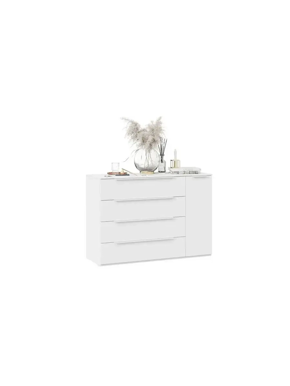 Комод для одежды Белый жемчуг 120х45х84 см