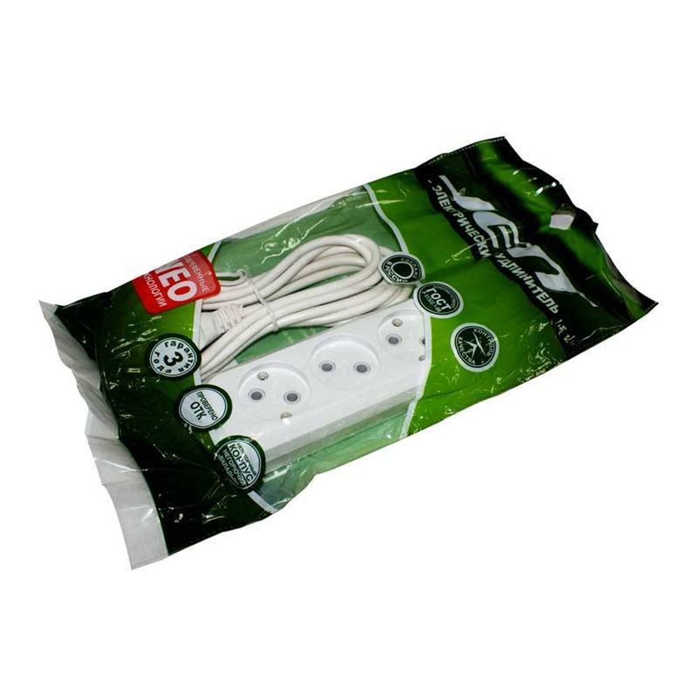 Удлинитель Jett 3роз. 3м 6А