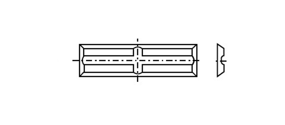 Нож сменный для фрез 30х5,5х1.1 T03SMG Back and crossgroove