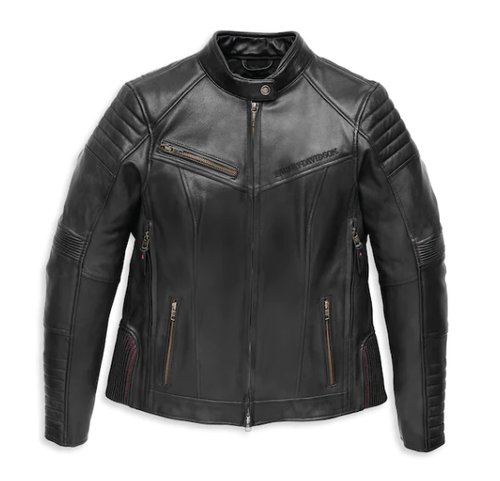 Куртка Willie G Leather Jacket with Rhinestones Harley-Davidson