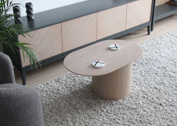 Столик Type овальный, основание D 39 см (натуральный дуб)