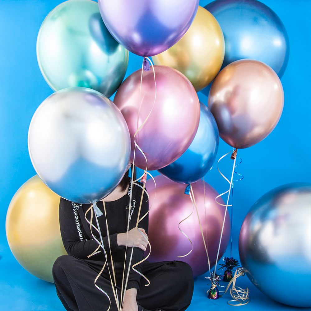 Шар (18"/46 см) Фиолетовый, хром 1 шт.