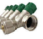 Коллектор Grema НВ 1x16 евроконус на 5 вых c вентилями (CN)