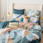 Комплект постельного белья Люкс Сатин 100% хлопок на резинке AR296