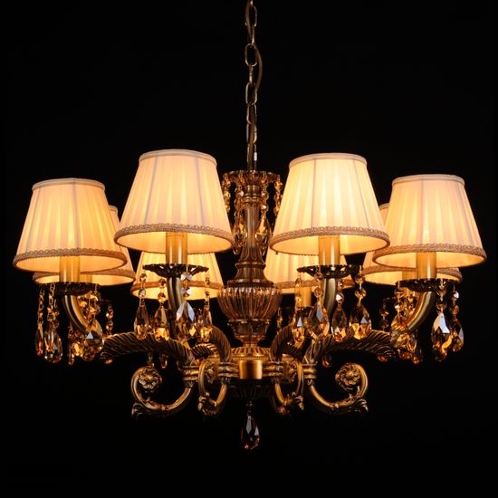 Подвесная люстра Abrasax L.8110-8BR CRISTAL-SHADE