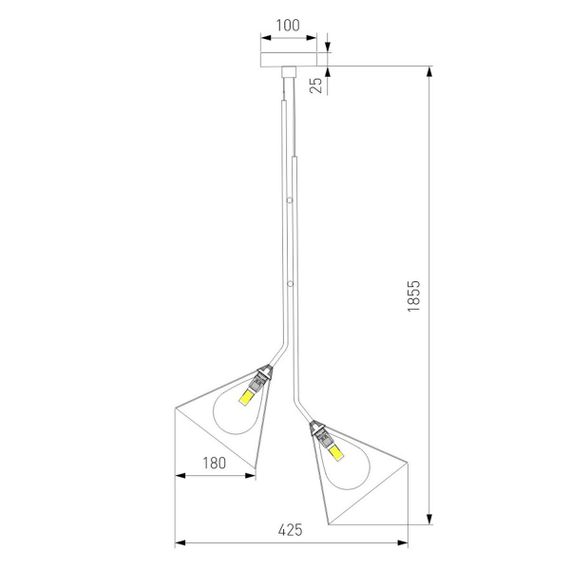 Подвесной светильник Eurosvet Enigma 70161/3 черный