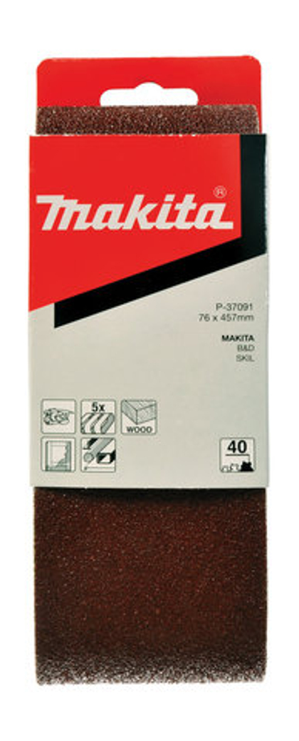 Шлифовальная лента Makita # 80 76x457 мм P-37116
