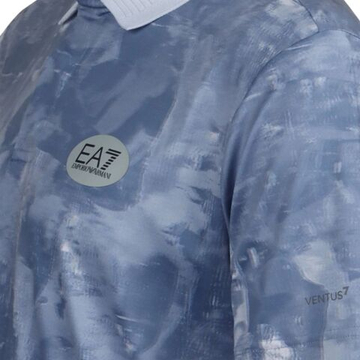 Мужское теннисное поло EA7 Tennis Pro Shirt In Ventus7 - fancy light blue