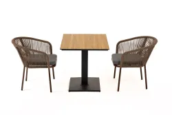 "Каффе" обеденная группа на 2 персоны, цвет "дуб"