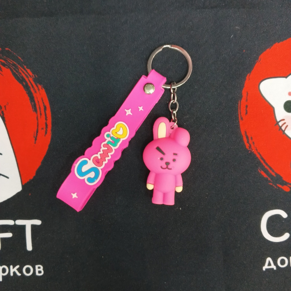 Резиновый брелок "BT21"