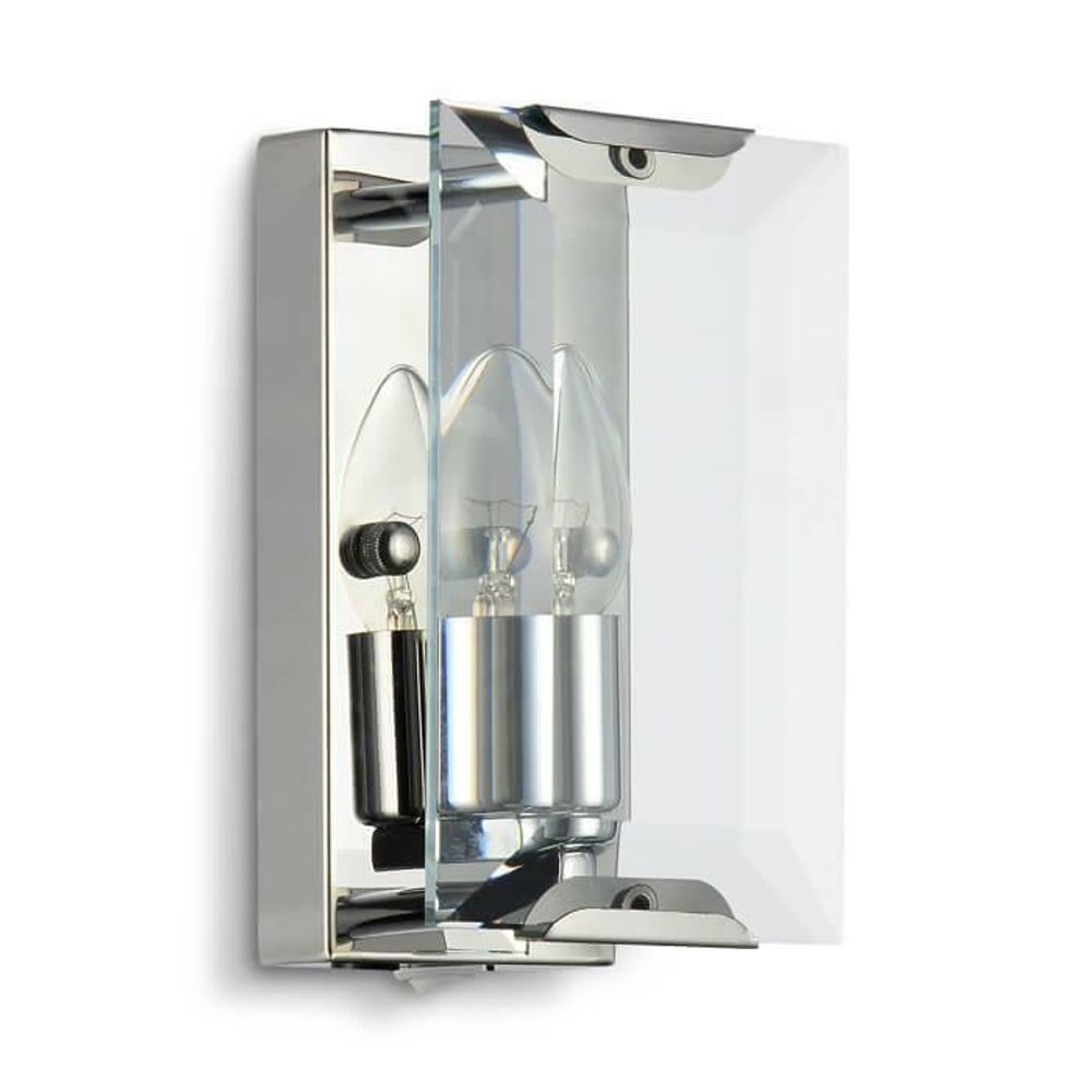 Настенный светильник TR5155 CH/CL хром/прозрачный E14/1 max 40W 210*130*100