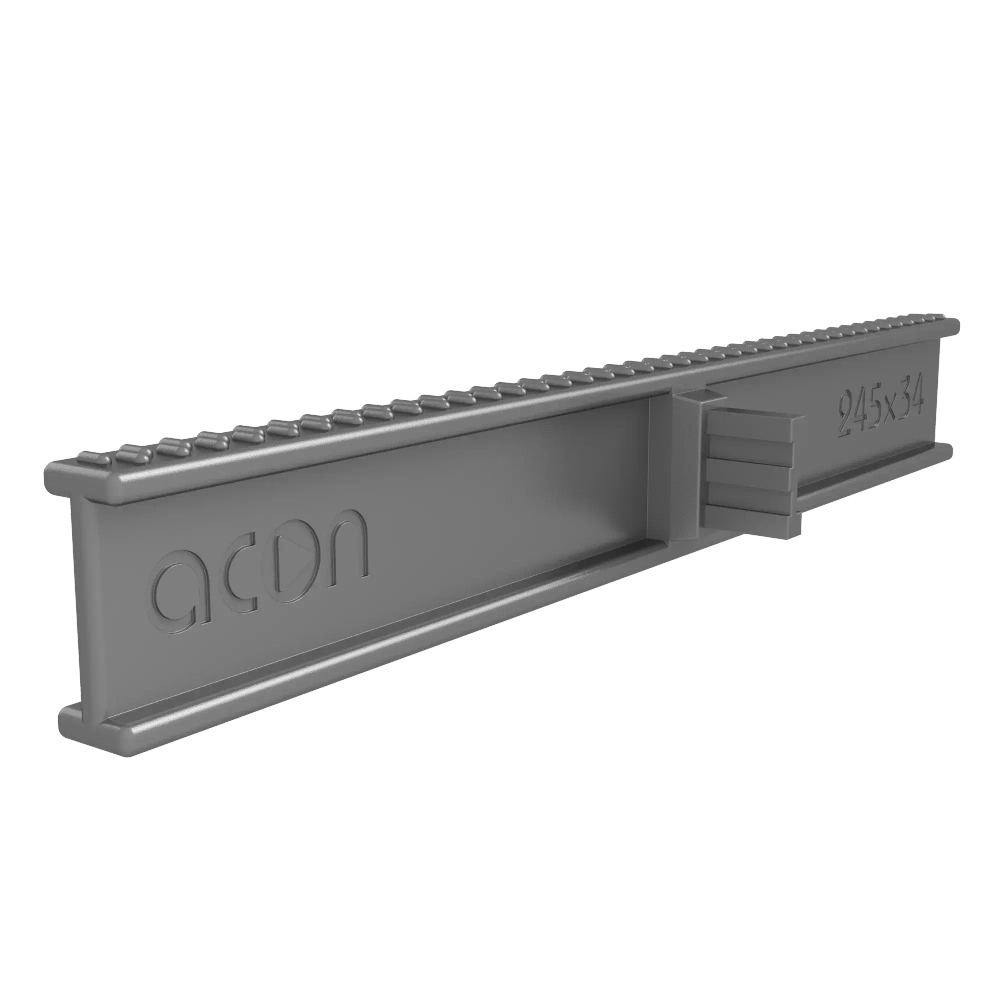 ПЕРЕЛИВНАЯ РЕШЕТКА ACON 245x34 мм, цвет нержавеющая сталь