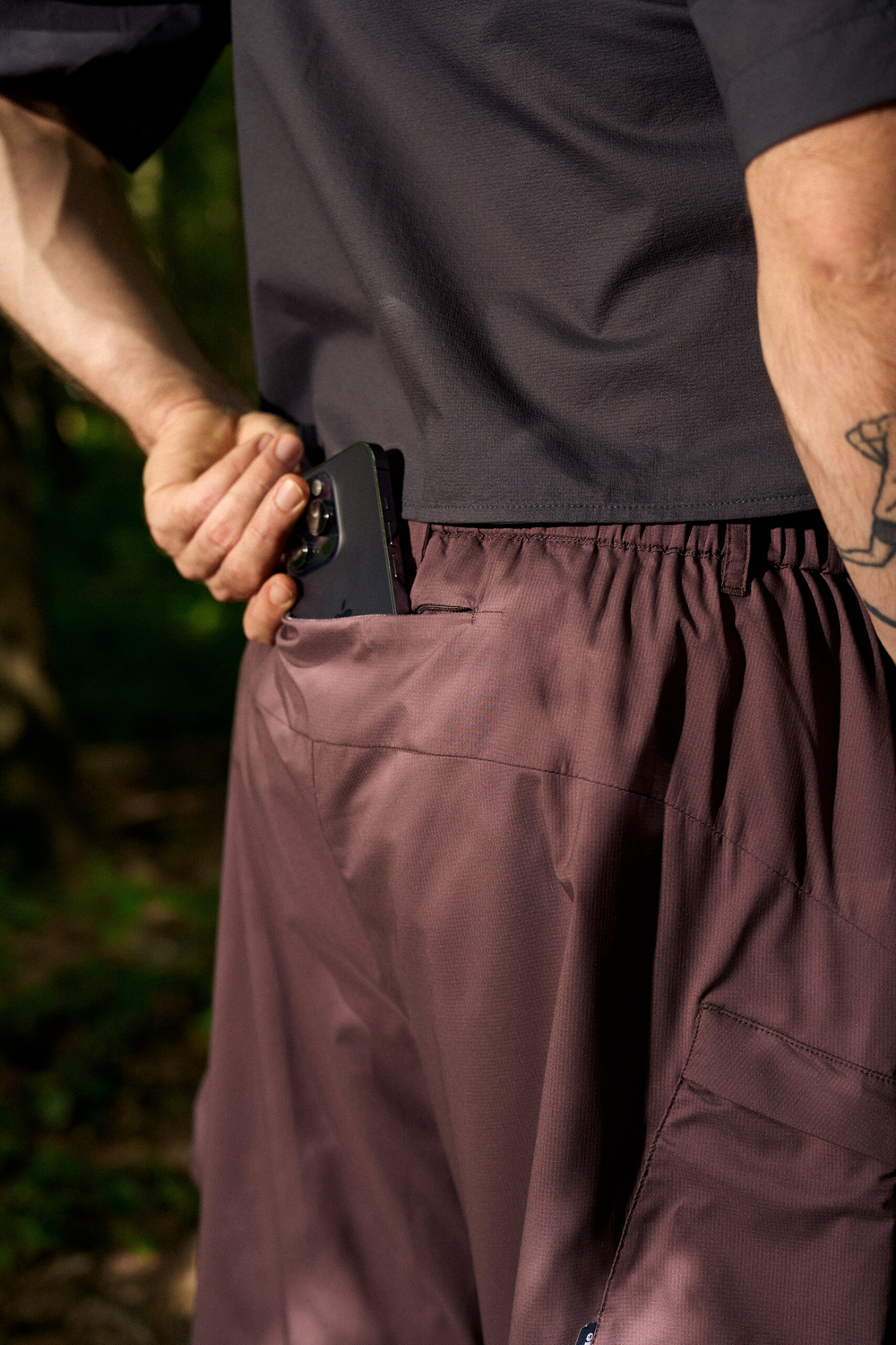 Шорты Nothomme Blue Cargo Shorts Ultra-Light "Dark Red"