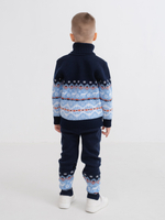 Свитер вязаный с горлом "Северное сияние"