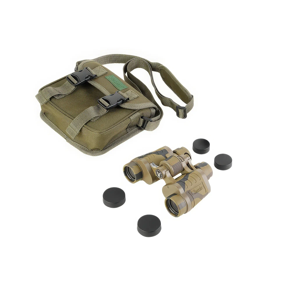 Бинокль Veber Classic БПЦ 8х30 VR камуфляж с чехлом и колпачками