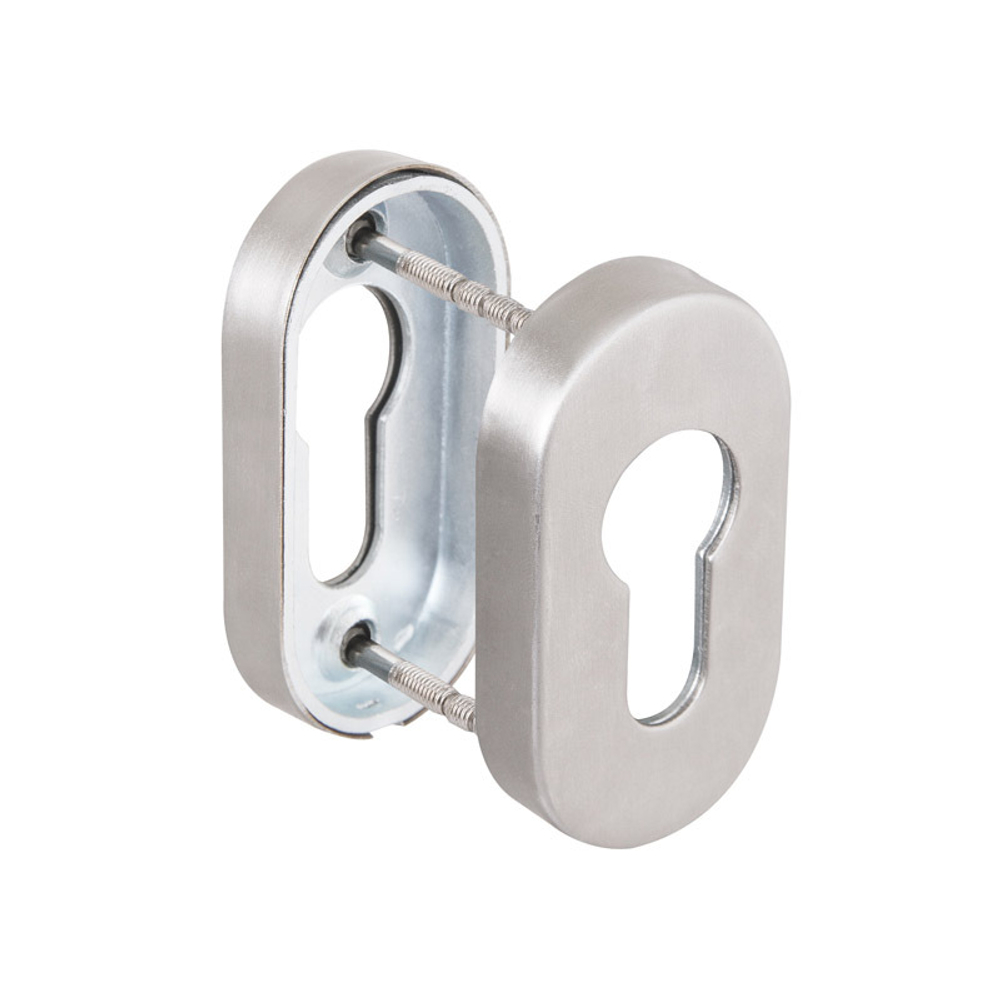 Накладка под цилиндр ET.R.DSS304-02P (DSS-02P-ET) INOX 304 (овальнове основание)