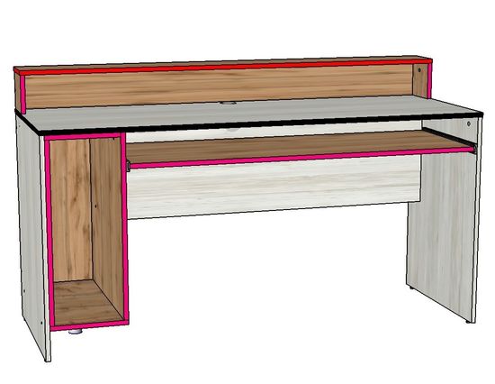 Стол игровой БАЗИС-4 левый