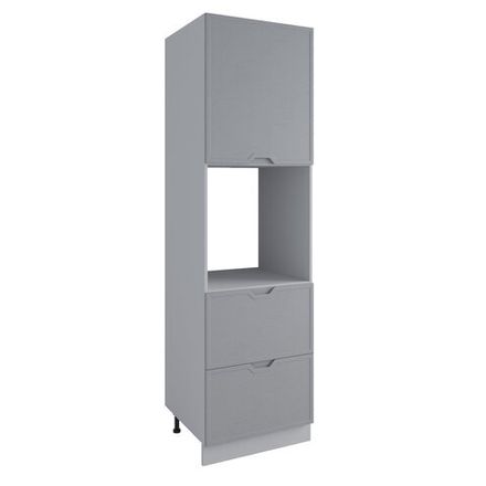 Кухня Модуль ПНЯ 600 М (с нишей) левый Арка Штукатурка серая