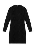 Платье Flock Print Mesh