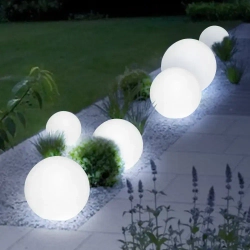 Уличный одноцветный светильник шар 60 см, от сети 220 В