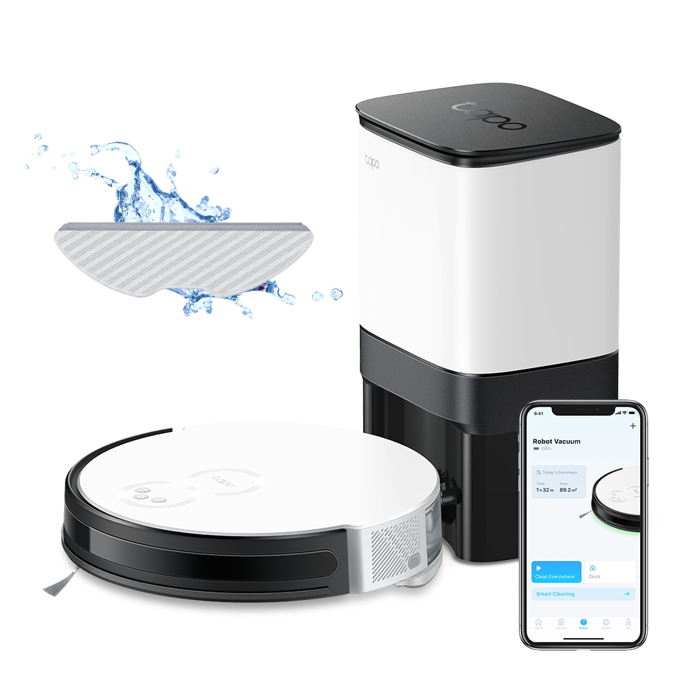 Робот-пылесос TP-Link Tapo RV10 Plus 25Вт белый/черный (TAPO RV10 PLUS)