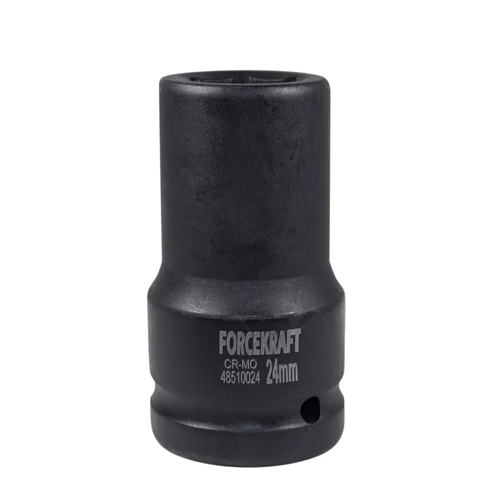 Головка ударная глубокая 1'', 24мм (6гр.) FORCEKRAFT FK-48510024