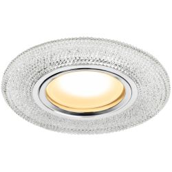 DK LD1 WH Светильник ЭРА декор cо светодиодной подсветкой, прозрачный | Встраиваемые LED светильники