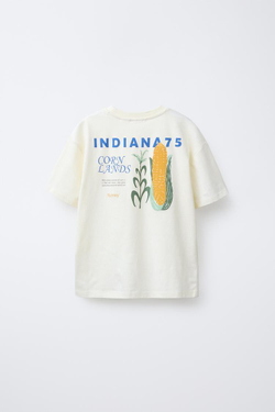 ZARA ПИЖАМА С ПРИНТОМ «КУКУРУЗА», ЗЕЛЕНЫЙ