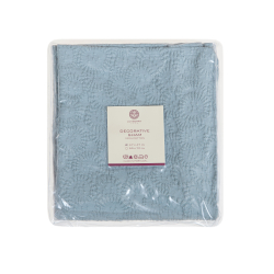 Покрывало 240x260 Luxberry Moss голубое