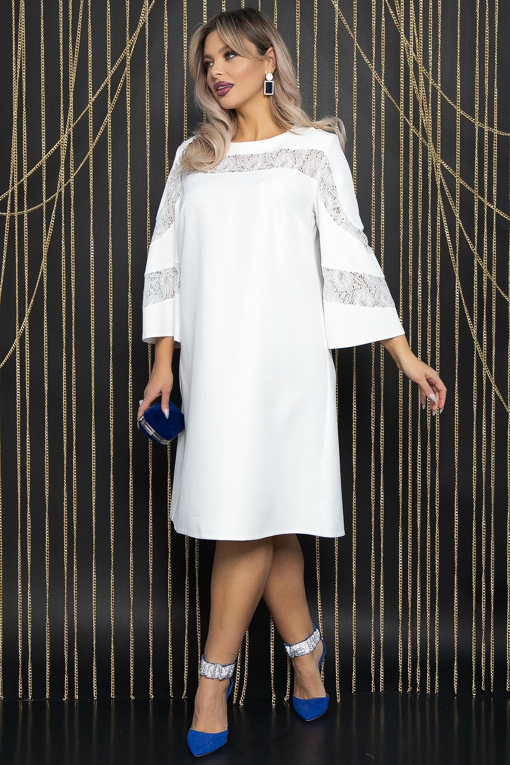 Платье с кружевом Роскошный выход (айвори) П14400-13М LT Collection