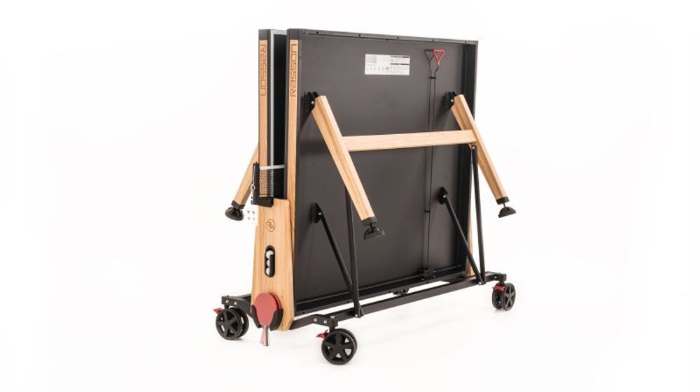 Теннисный стол складной для помещений "RASSON PREMIUM T01 Indoor" (274 х 152,5 х 76 см, натуральный ясень) с сеткой