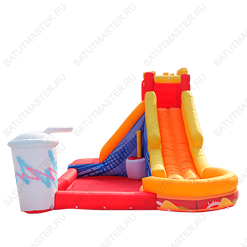 Батут детский на дачу "Вкусный перекус" 4*3*2,65 м