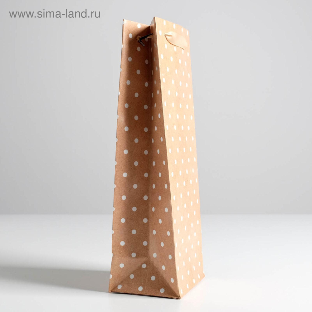 Пакет подарочный ламинированный под бутылку, упаковка, «For you», 13 x 36 x 10 см